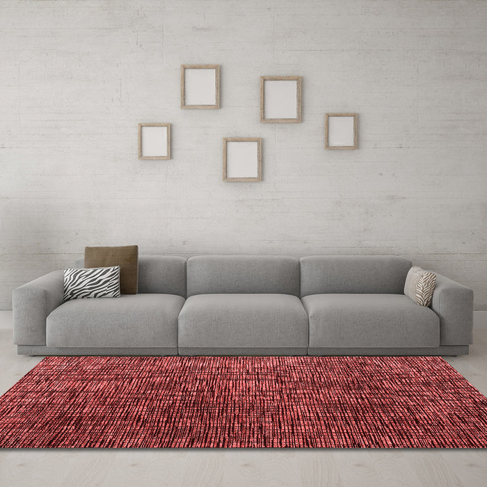 Modern Red Washable Rugs
