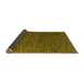 Sideview of Abstract Yellow Modern Rug, abs4619yw