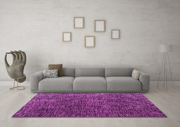Machine Washable Abstract Pink Modern Rug in a Living Room, wshabs4619pnk