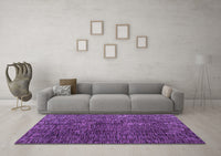 Machine Washable Abstract Purple Modern Rug, wshabs4619pur