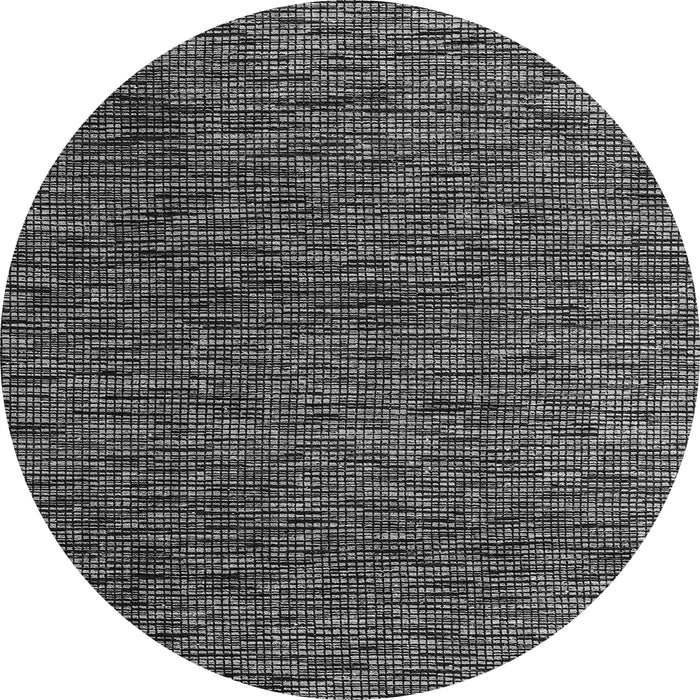 Round Abstract Gray Modern Rug, abs4619gry