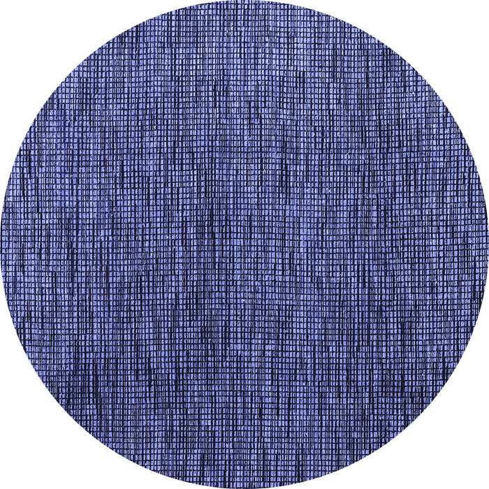 Round Abstract Blue Modern Rug, abs4619blu