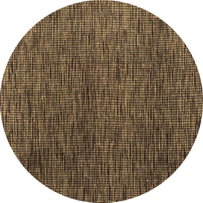 Round Abstract Brown Modern Rug, abs4619brn