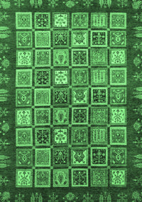 Abstract Emerald Green Modern Rug, abs461emgrn