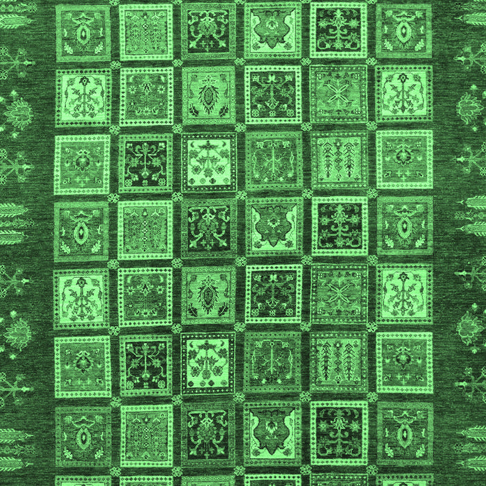 Abstract Emerald Green Modern Rug, abs461emgrn