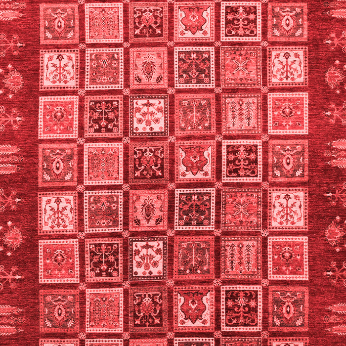 Machine Washable Abstract Red Modern Rug, wshabs461red