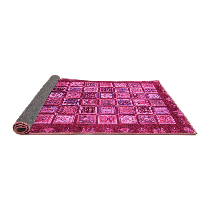 Sideview of Abstract Pink Modern Rug, abs461pnk