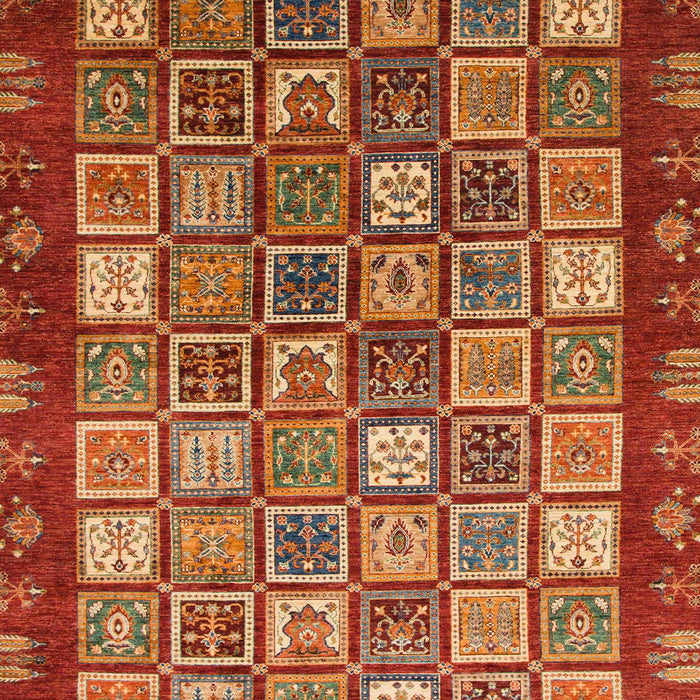 Abstract Red Modern Rug, abs461