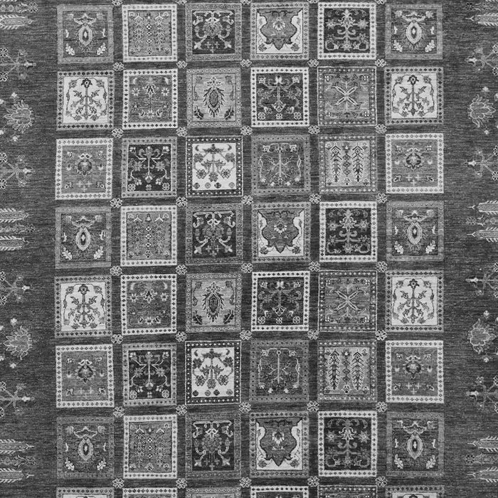 Machine Washable Abstract Gray Modern Rug, wshabs461gry