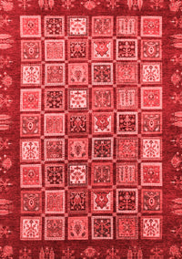 Abstract Red Modern Rug, abs461red