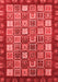 Abstract Red Modern Area Rugs