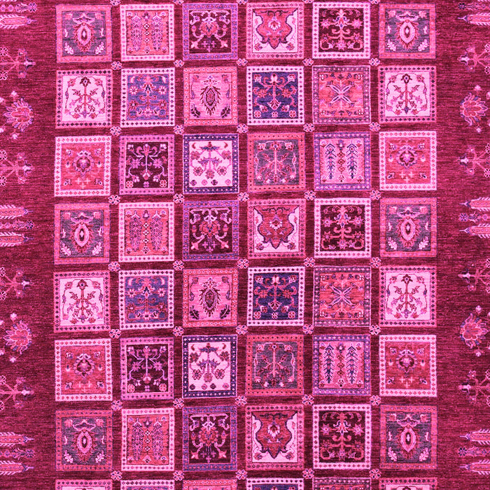 Machine Washable Abstract Pink Modern Rug, wshabs461pnk