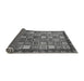 Sideview of Abstract Gray Modern Rug, abs461gry