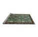 Sideview of Machine Washable Abstract Light Blue Modern Rug, wshabs461lblu