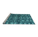 Sideview of Machine Washable Abstract Light Blue Modern Rug, wshabs4620lblu