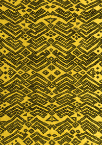 Abstract Yellow Modern Rug, abs4620yw