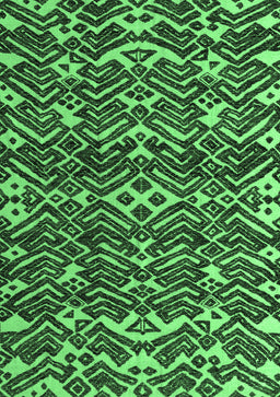 Abstract Emerald Green Modern Rug, abs4620emgrn