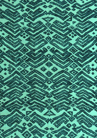 Abstract Turquoise Modern Rug, abs4620turq