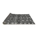 Sideview of Abstract Gray Modern Rug, abs4620gry