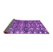 Sideview of Abstract Purple Modern Rug, abs4620pur