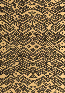 Abstract Brown Modern Rug, abs4620brn