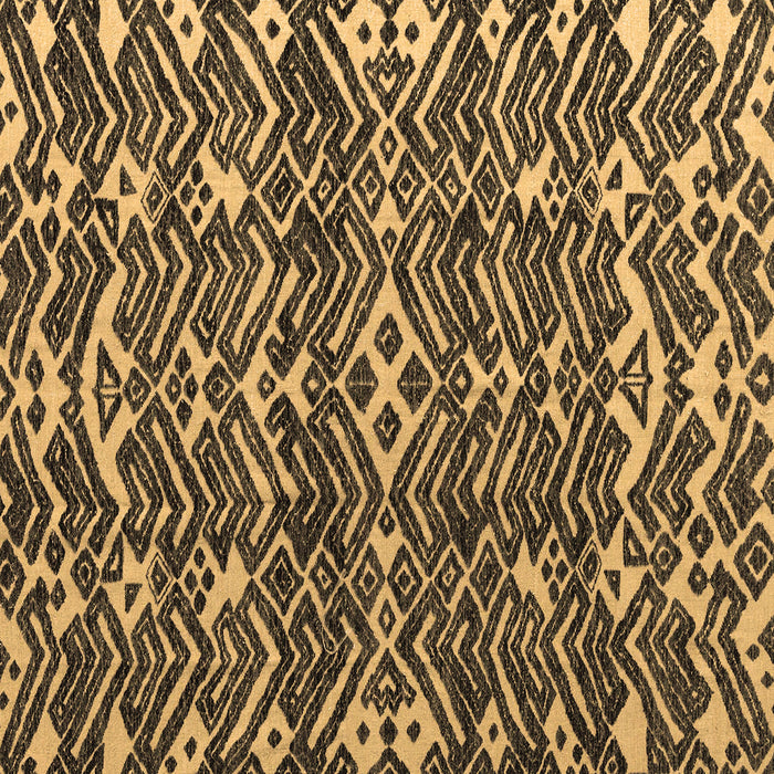 Square Machine Washable Abstract Brown Modern Rug, wshabs4620brn