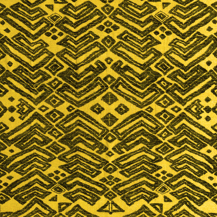 Machine Washable Abstract Yellow Modern Rug, wshabs4620yw