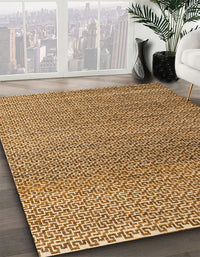 Abstract Yellow Orange Modern Rug, abs4621