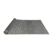 Sideview of Abstract Gray Modern Rug, abs4621gry