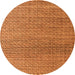 Round Abstract Orange Modern Rug, abs4621org