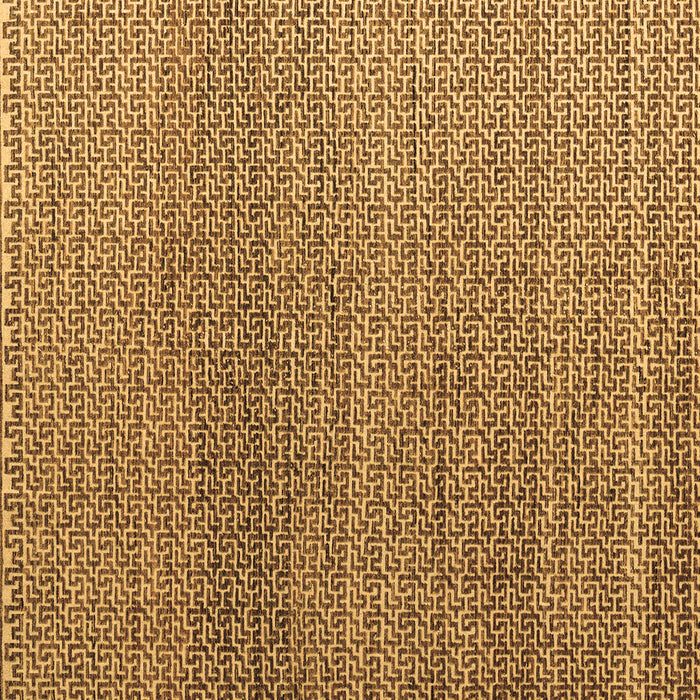 Square Abstract Brown Modern Rug, abs4621brn