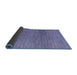 Sideview of Abstract Blue Modern Rug, abs4621blu