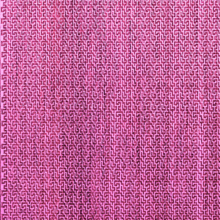 Square Machine Washable Abstract Pink Modern Rug, wshabs4621pnk