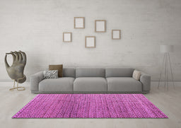 Machine Washable Abstract Purple Modern Area Rugs in a Living Room, wshabs4621pur