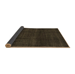 Sideview of Abstract Brown Modern Rug, abs4622brn