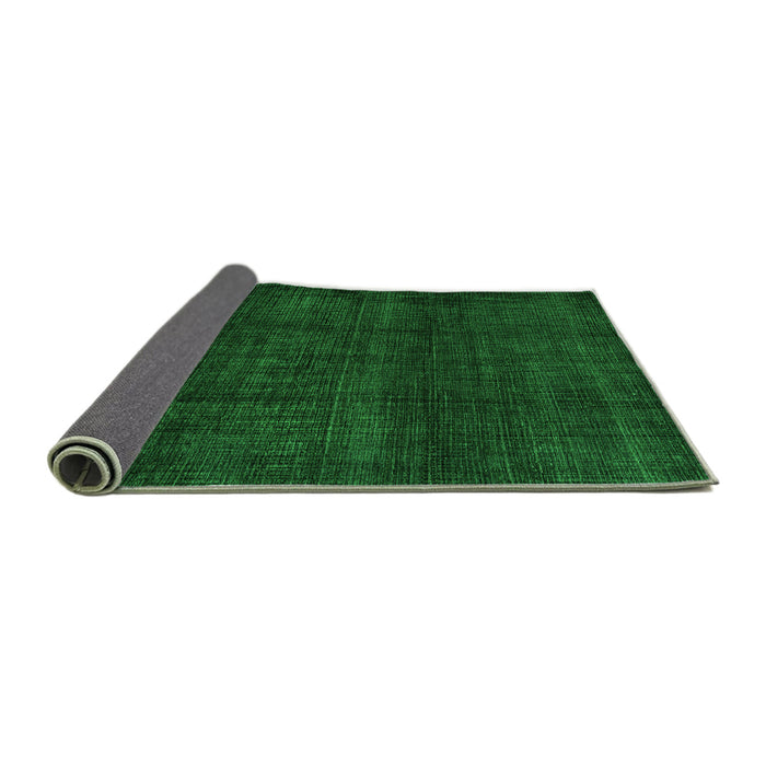 Sideview of Abstract Green Modern Rug, abs4622grn