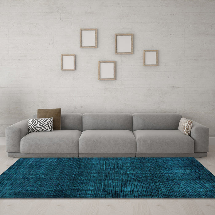 Machine Washable Abstract Light Blue Modern Rug in a Living Room, wshabs4622lblu