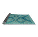 Sideview of Abstract Light Blue Modern Rug, abs4623lblu