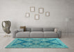 Machine Washable Abstract Light Blue Modern Rug in a Living Room, wshabs4623lblu