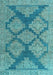 Abstract Light Blue Modern Rug, abs4623lblu