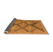 Sideview of Abstract Orange Modern Rug, abs4623org