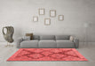 Modern Red Washable Rugs