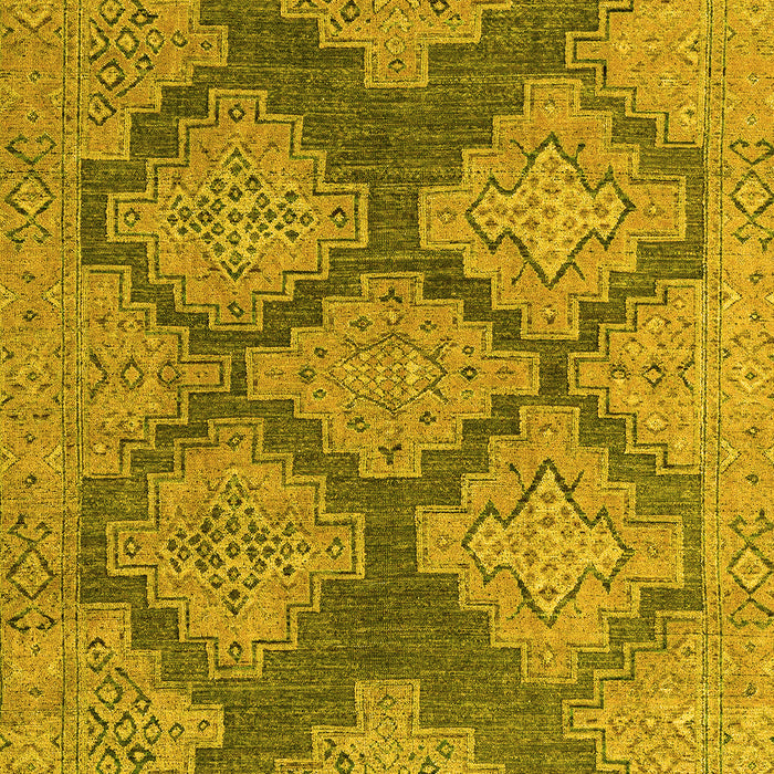Abstract Yellow Modern Rug, abs4623yw