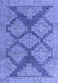 Abstract Blue Modern Rug, abs4623blu