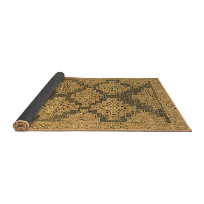 Sideview of Abstract Brown Modern Rug, abs4623brn