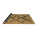 Sideview of Abstract Brown Modern Rug, abs4623brn