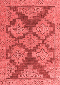 Abstract Red Modern Rug, abs4623red