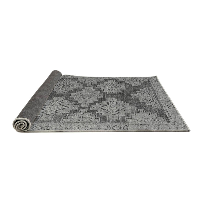 Sideview of Abstract Gray Modern Rug, abs4623gry