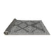 Sideview of Abstract Gray Modern Rug, abs4623gry