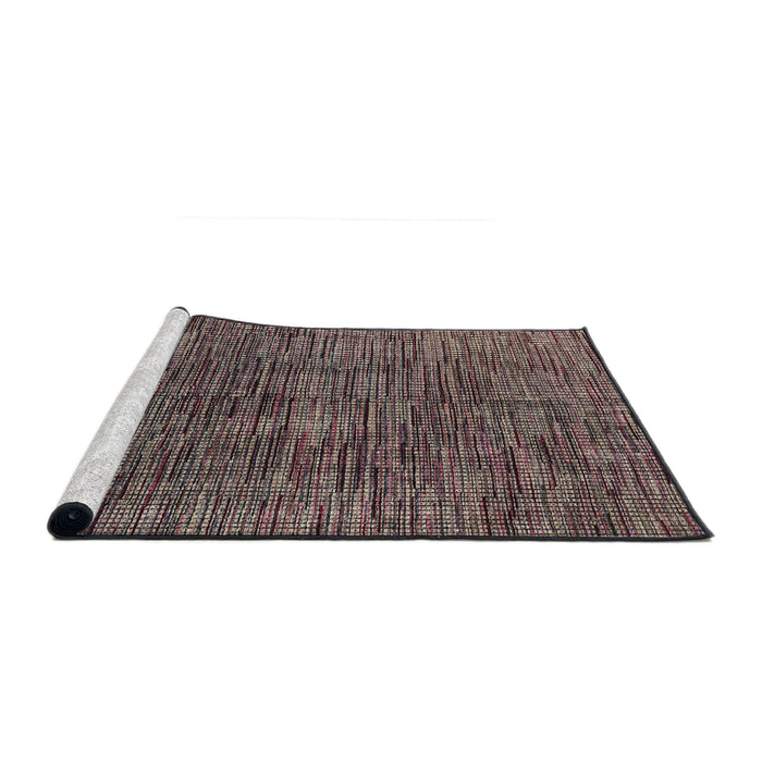Sideview of Machine Washable Abstract Rosy Pink Rug, wshabs4624